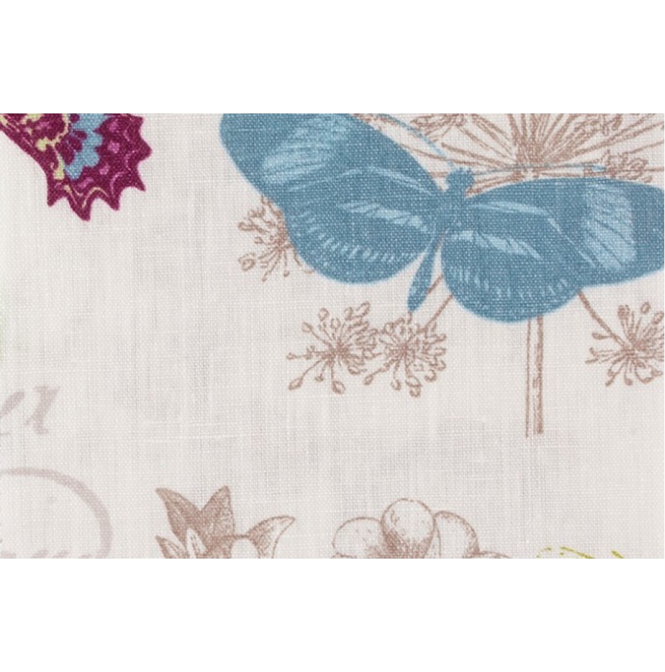 Портьерная ткань для штор Butterfly Enduit 001 Blanc