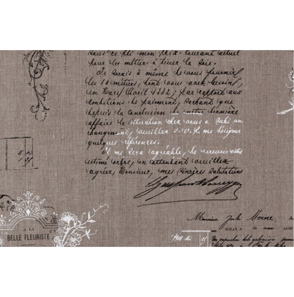 Портьерная ткань для штор Manuscrit 001 Lin